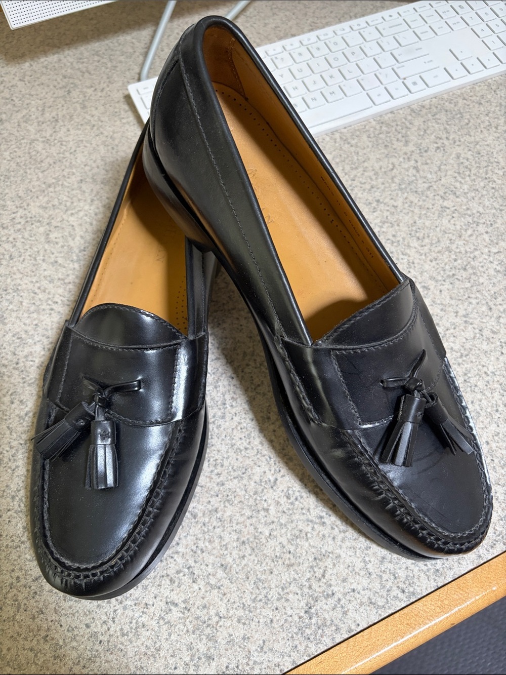 Cole Haan Men’s Black Leather Tassel Loafers